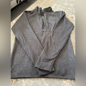The North Face Men's Gray Quarter-Zip Pullover